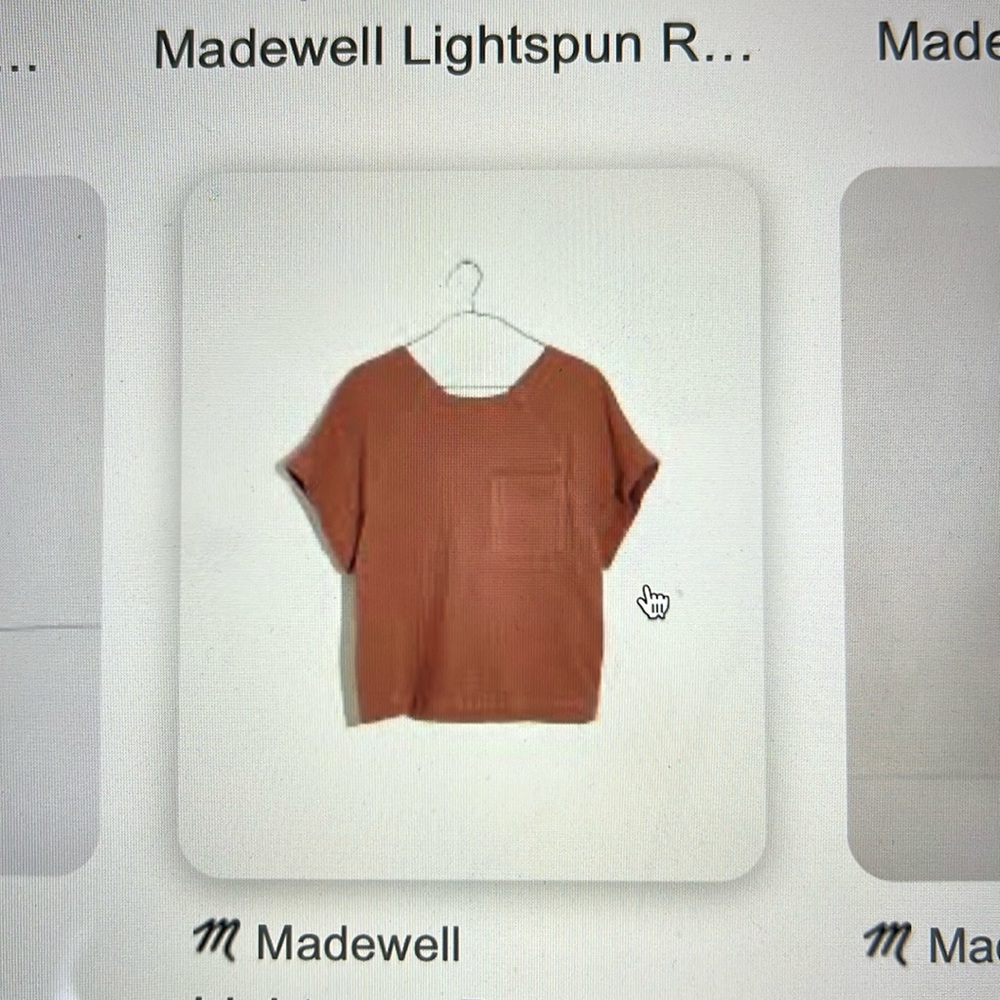 Madewell Lightspun Renwood Button-Back Top xs